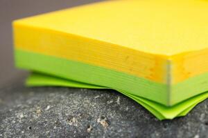 paper notes on a rock photo