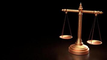 The copper libra for law or justice concept 3d rendering. photo