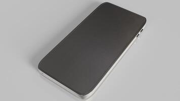 The smart phone on white background for technology concept 3d rendering. photo
