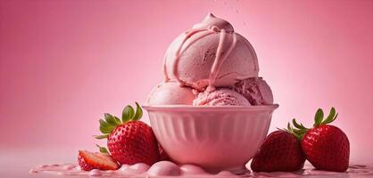 Delicious ice cream for use as advertising photo