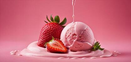 Delicious ice cream for use as advertising photo