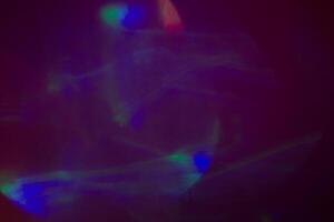 Blurred lens flare. Defocused colorful lights. Shiny glowing spots, abstract background and texture photo