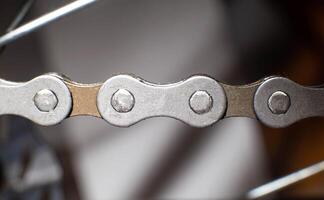 Chain link, macro, industry, bicycle chain photo