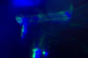 Blurred lens flare. Defocused colorful lights. Shiny glowing spots, abstract background and texture photo