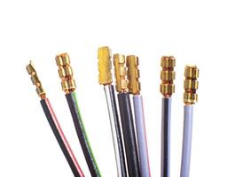 car electrical, multi-colored wires for pinout on a white background, isolate, communication photo