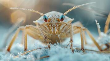 a close-up photograph of an insect, likely taken in a natural setting. photo