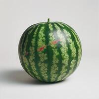A ripe and juicy watermelon ready for consumption. photo