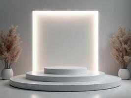 Empty podium product display photo
