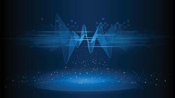 Abstract technology background Hi-tech communication concept, technology vector