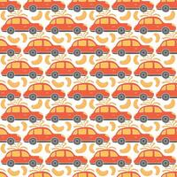 Seamless christmas pattern. New year background. Colored illustration with christmas icons vector