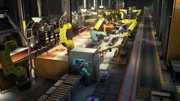 Robotic Heavy Equipment Factory With Multiple Machines and Machinery video