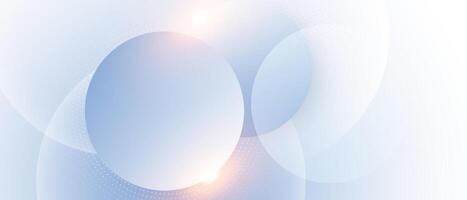 Abstract background with circles and light vector
