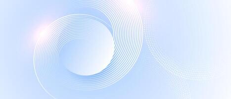 Abstract background with circles and light vector