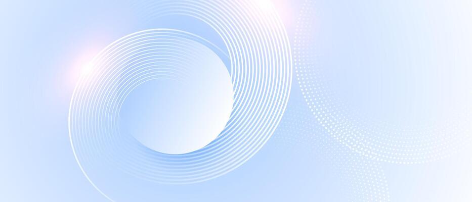Abstract background with circles and light