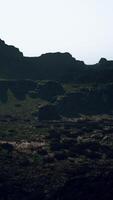 A view of a mountain with a sky background video