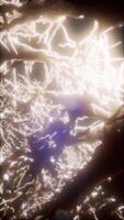Journey through a neuron cell network inside the brain video