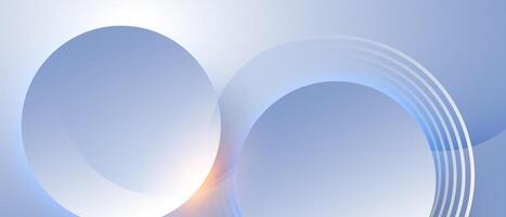 Abstract background with circles and light vector
