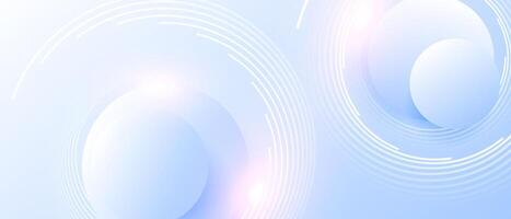 Abstract background with circles and light vector