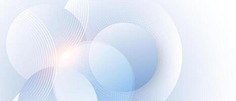 Abstract background with circles and light vector