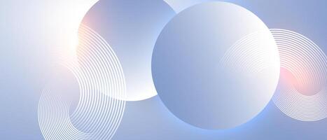 Abstract background with circles and lines vector