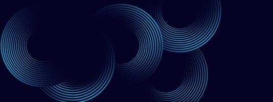 Abstract blue lines on a dark background vector