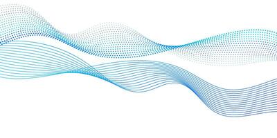 Abstract blue wave background vector