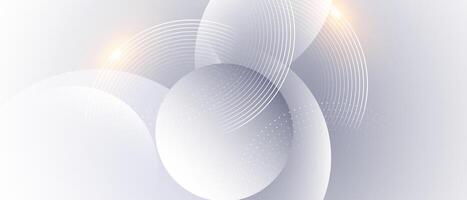 Abstract background with circles and lines vector