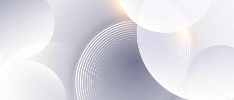 Abstract background with white circles and lines vector