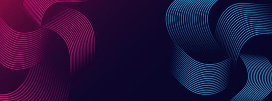 Abstract background with wavy lines vector