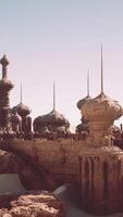 A large building with many domes on top of it video