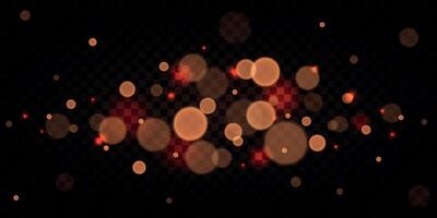 Bokeh Background, Festive Border, Christmas Banner, Blurred, Design, Vip Background, Orange, Brown, Shiny Effect vector