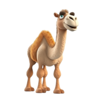 Whimsical 3D Cartoon Camel for Creative Animation and Illustration Projects png