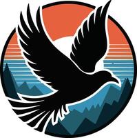 A illustration of a bird logo vector