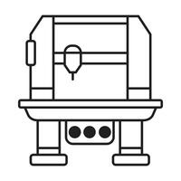Factory Machine icon on white background vector