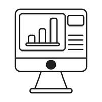 Analysis Services icon on white background vector