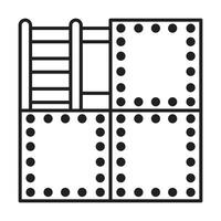 Drywall icon on white background vector