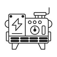 Generator icon on white background vector