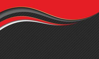 Abstract curved red border blank elegant background vector
