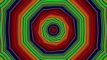 Purple abstract kaleidoscope background. Seamless loop video
