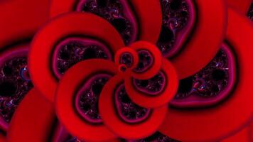 Purple abstract kaleidoscope background. Seamless loop video