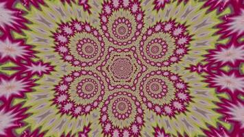 Abstract neon Kaleida background animation, music background, parties and discos show Seamless loop. 4K Seamless loop kaleidoscopic background video