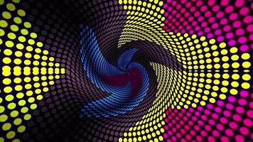 neon lines creating a tunnel, spectrum, fluorescent light, modern colorful lighting backround premium video