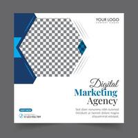 Digital marketing social media post business webinar for social media story, business post or stories banner template geometric shape design for attractive abstract elements post background space vector