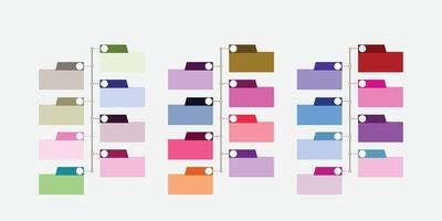Sequential Folder Structure vector