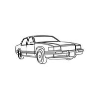 Car line modern design, car vehicle design template, on white background vector