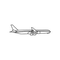 Flight Plane line design template, suitable for your company vector