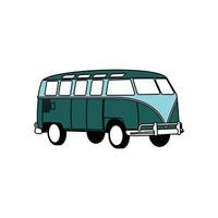 Camper Van illustration design template, Vehicle Transportation Isolated on white background, suitable for your design vector