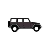 Sedan Car from side view illustration design template, Vehicle Transportation Isolated on white background, suitable for your design vector
