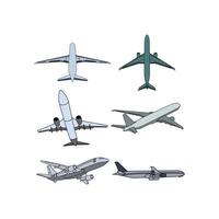Set Collection design of Airplane design template, suitable for your brand vector