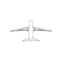 Modern Plane flying line design template, suitable for your brand and etc vector